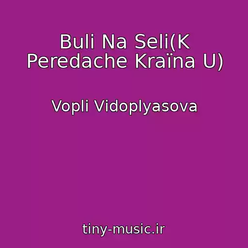 کاور آهنگ Buli Na Selі(K Peredache Kraїna U) از Voplі Vіdoplyasova