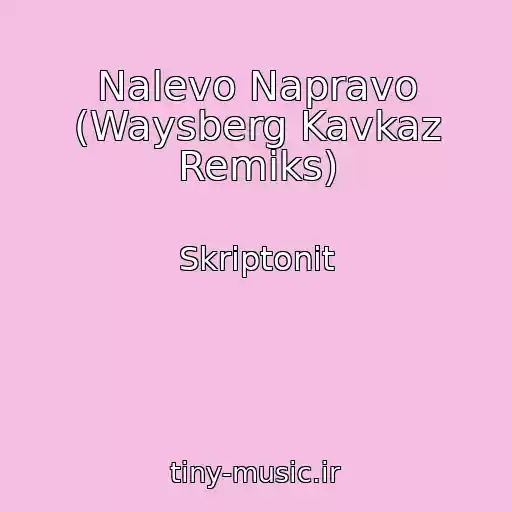 کاور آهنگ Nalevo Napravo (Waysberg Kavkaz Remiks) از Skriptonit