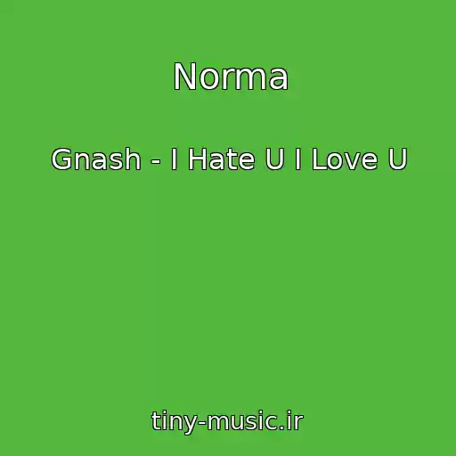 کاور آهنگ Norma از Gnash - I Hate U I Love U