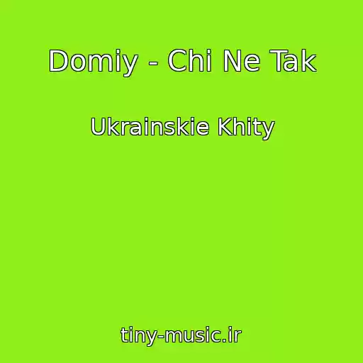 کاور آهنگ Domiy - Chi Ne Tak از Ukrainskie Khity