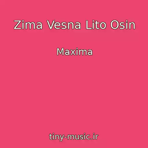 کاور آهنگ Zima Vesna Lito Osin از Maxima