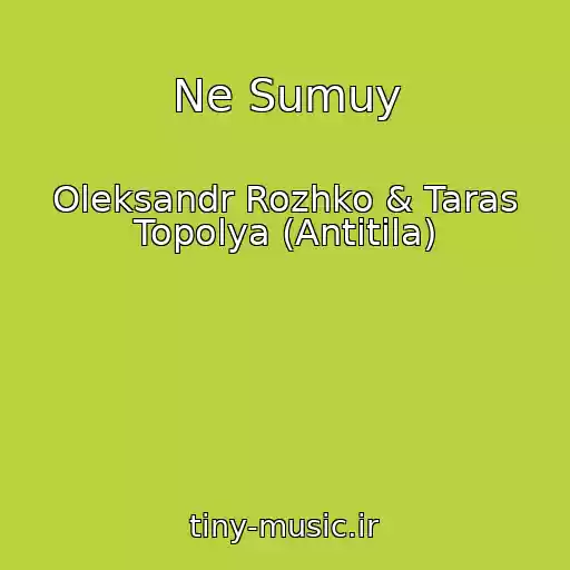کاور آهنگ Ne Sumuy از Oleksandr Rozhko & Taras Topolya (Antitіla)