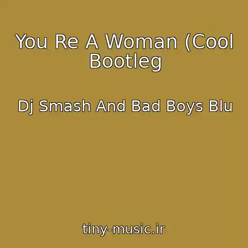 کاور آهنگ You Re A Woman (Cool Bootleg از Dj Smash And Bad Boys Blu