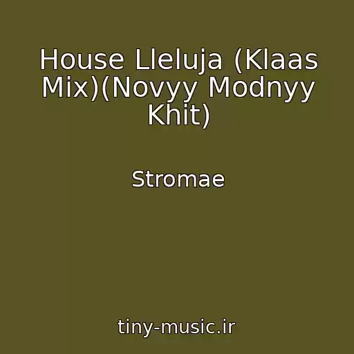 کاور آهنگ House Lleluja (Klaas Mix)(Novyy Modnyy Khit) از Stromae