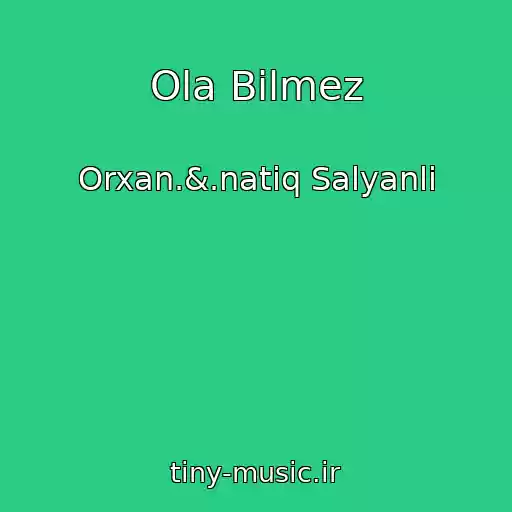 کاور آهنگ Ola Bilmez از Orxan.&.natiq Salyanli