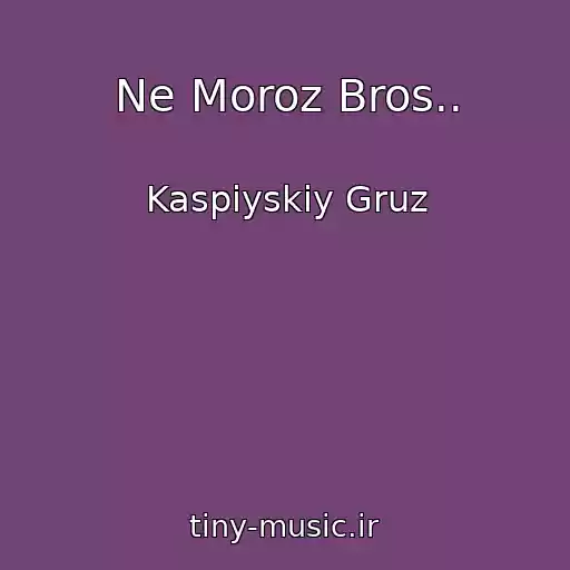 کاور آهنگ Ne Moroz Bros.. از Kaspiyskiy Gruz
