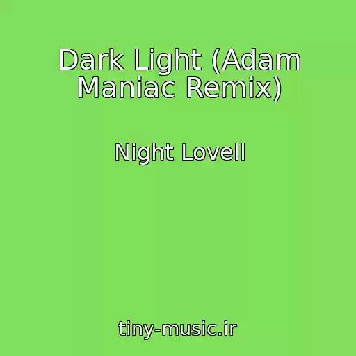 کاور آهنگ Dark Light (Adam Maniac Remix) از Night Lovell