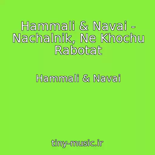 کاور آهنگ Hammali & Navai - Nachalnik, Ne Khochu Rabotat از Hammali & Navai