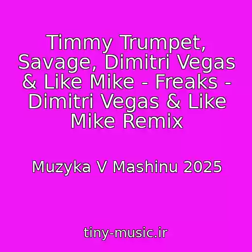 کاور آهنگ Timmy Trumpet, Savage, Dimitri Vegas & Like Mike - Freaks - Dimitri Vegas & Like Mike Remix از Muzyka V Mashinu 2025