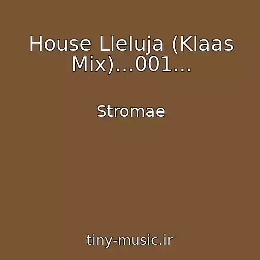 کاور آهنگ House Lleluja (Klaas Mix)...001... از Stromae