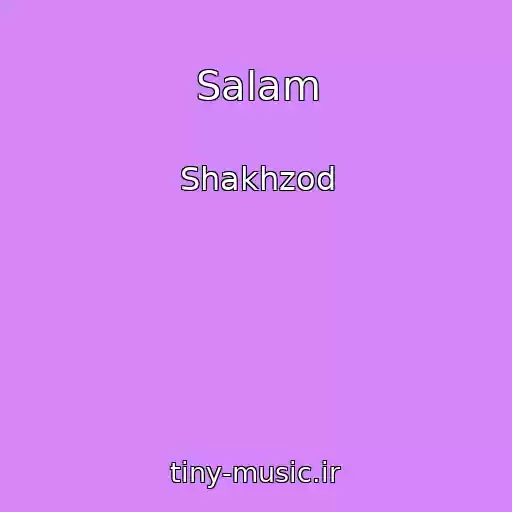 کاور آهنگ Salam از Shakhzod