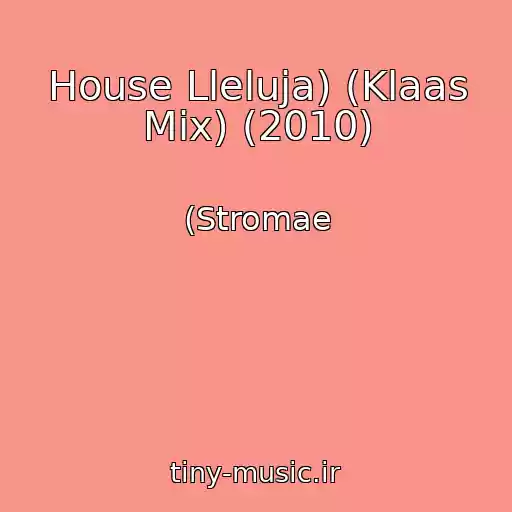 کاور آهنگ House Lleluja) (Klaas Mix) (2010) از (Stromae