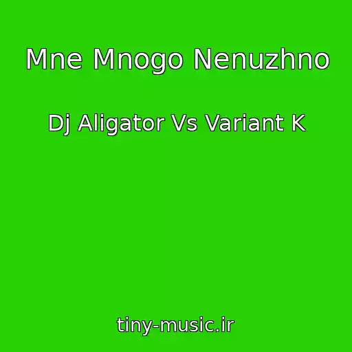 کاور آهنگ Mne Mnogo Nenuzhno از Dj Aligator Vs Variant K