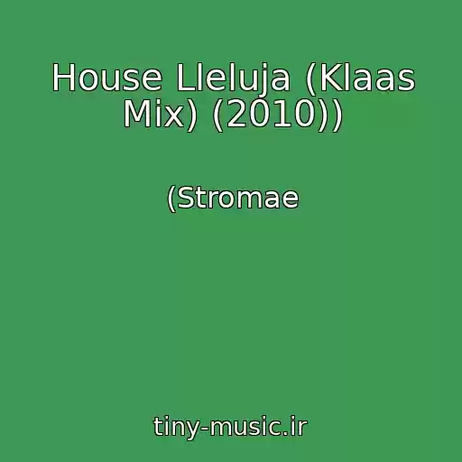 کاور آهنگ House Lleluja (Klaas Mix) (2010)) از (Stromae