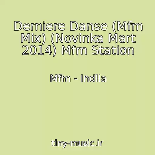 کاور آهنگ Derniere Danse (Mfm Mix) (Novinka Mart 2014) Mfm Station از Mfm - Indila