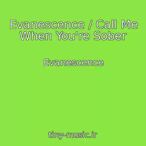 کاور آهنگ Evanescence / Call Me When You're Sober از Evanescence