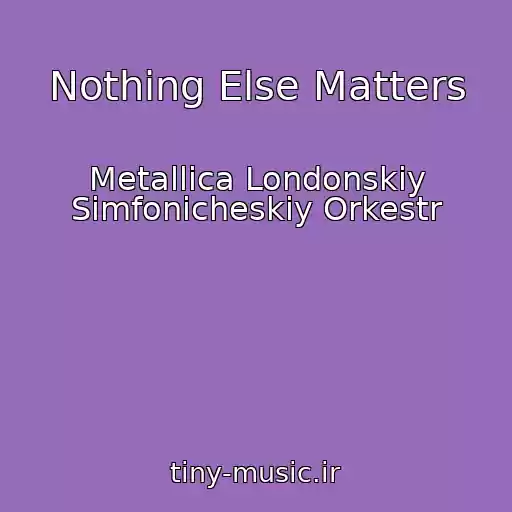 کاور آهنگ Nothing Else Matters از Metallica Londonskiy Simfonicheskiy Orkestr