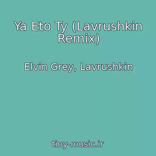 کاور آهنگ Ya Eto Ty (Lavrushkin Remix) از Elvin Grey, Lavrushkin