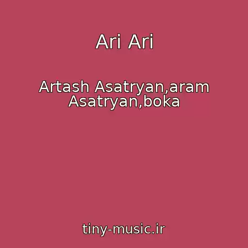 کاور آهنگ Ari Ari از Artash Asatryan,aram Asatryan,boka