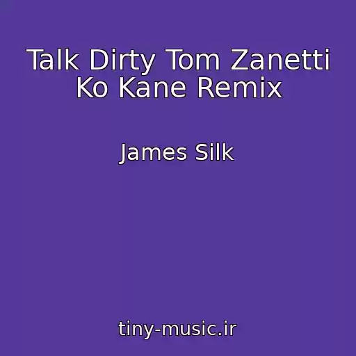 کاور آهنگ Talk Dirty Tom Zanetti Ko Kane Remix از James Silk