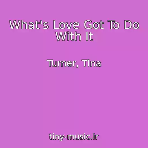 کاور آهنگ What's Love Got To Do With It از Turner, Tina