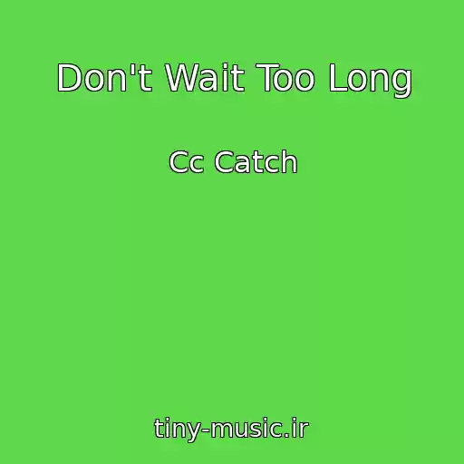 کاور آهنگ Don't Wait Too Long از Cc Catch
