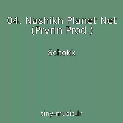 کاور آهنگ 04. Nashikh Planet Net (Prvrln Prod.) از Schokk