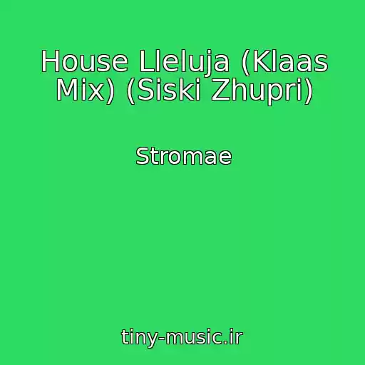 کاور آهنگ House Lleluja (Klaas Mix) (Siski Zhupri) از Stromae