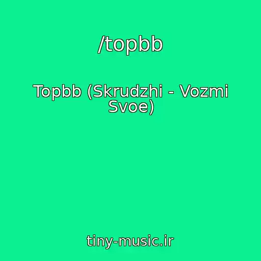 کاور آهنگ /topbb از Topbb (Skrudzhi - Vozmi Svoe)