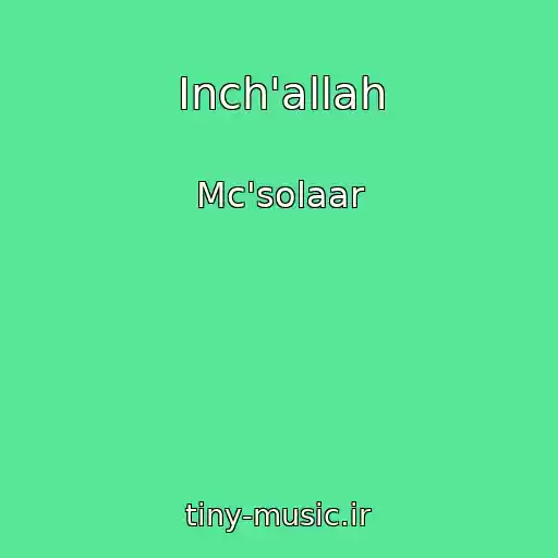 کاور آهنگ Inch'allah از Mc'solaar