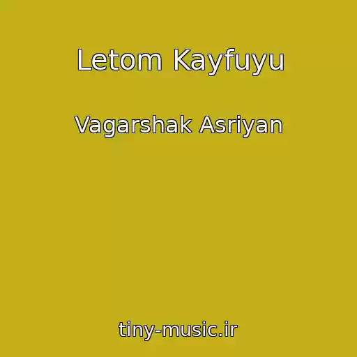 کاور آهنگ Letom Kayfuyu از Vagarshak Asriyan