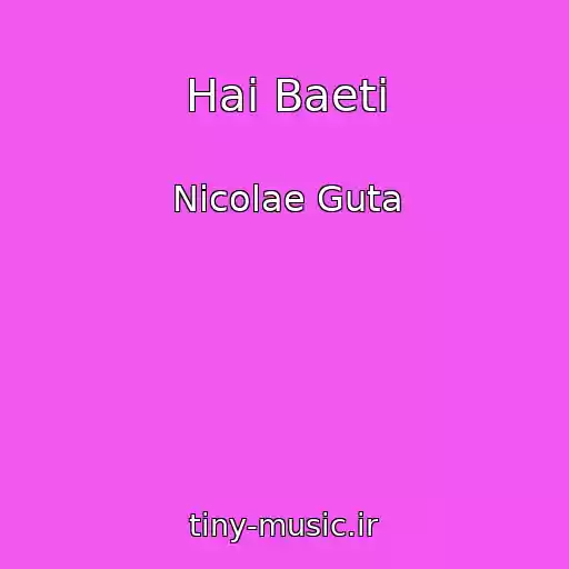 کاور آهنگ Hai Baeti از Nicolae Guta