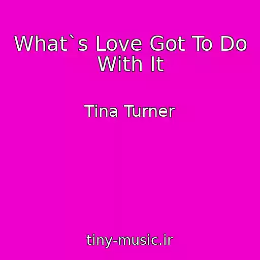 کاور آهنگ What`s Love Got To Do With It از Tina Turner