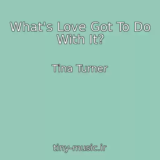کاور آهنگ What's Love Got To Do With It? از Tina Turner