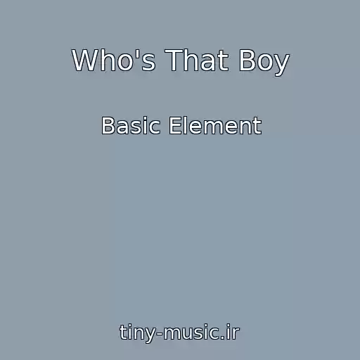 کاور آهنگ Who's That Boy از Basic Element