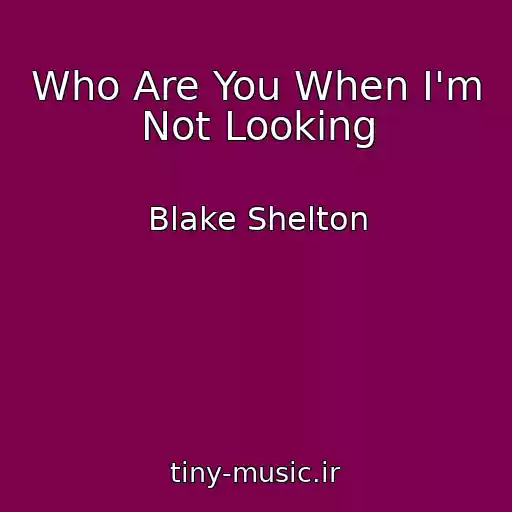 کاور آهنگ Who Are You When I'm Not Looking از Blake Shelton