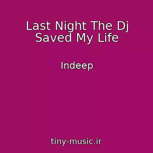 کاور آهنگ Last Night The Dj Saved My Life از Indeep