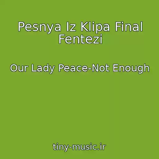 کاور آهنگ Pesnya Iz Klipa Final Fentezi از Our Lady Peace-Not Enough