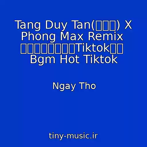 کاور آهنگ Tang Duy Tan(曾维新) X Phong Max Remix  当前最热门的中文Tiktok歌曲  Bgm Hot Tiktok از Ngay Tho