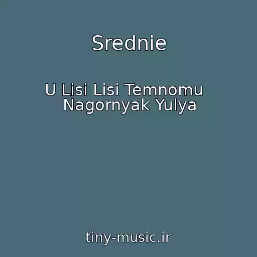کاور آهنگ Srednie از U Lіsі Lіsі Temnomu   Nagornyak Yulya