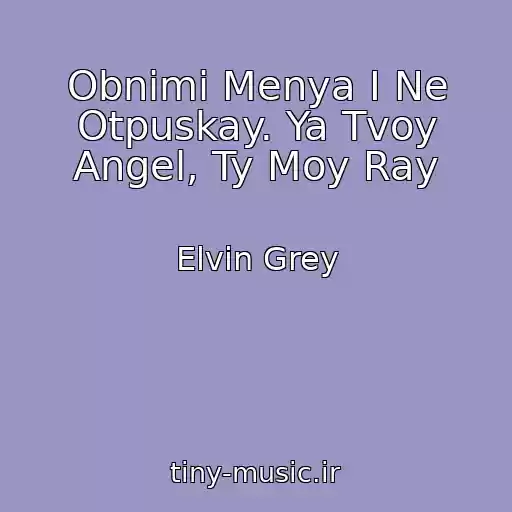 کاور آهنگ Obnimi Menya I Ne Otpuskay. Ya Tvoy Angel, Ty Moy Ray از Elvin Grey