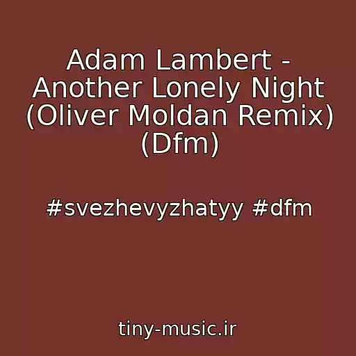 کاور آهنگ Adam Lambert - Another Lonely Night (Oliver Moldan Remix) (Dfm) از #svezhevyzhatyy #dfm