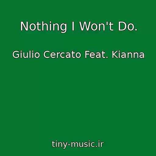 کاور آهنگ Nothing I Won't Do. از Giulio Cercato Feat. Kianna