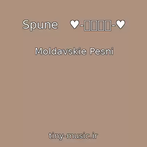 کاور آهنگ Spune   ♥-๑۩۩๑-♥ از Moldavskie Pesni