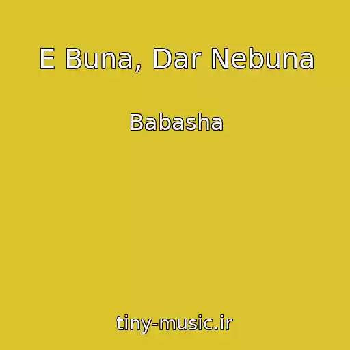 کاور آهنگ E Buna, Dar Nebuna از Babasha