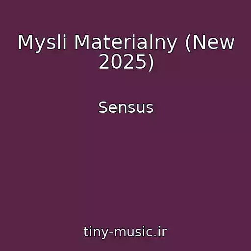 کاور آهنگ Mysli Materialny (New 2025) از Sensus