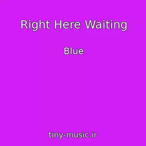 کاور آهنگ Right Here Waiting از Blue