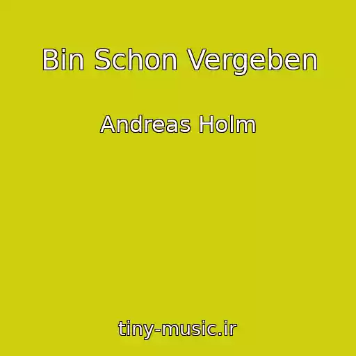 کاور آهنگ Bin Schon Vergeben از Andreas Holm