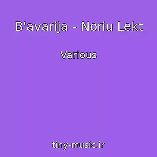 کاور آهنگ B'avarija - Noriu Lekt از Various