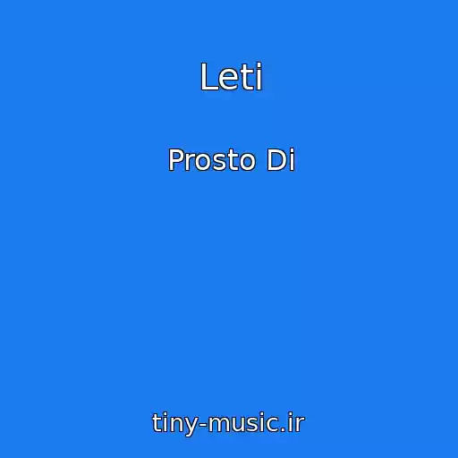 کاور آهنگ Leti از Prosto Di